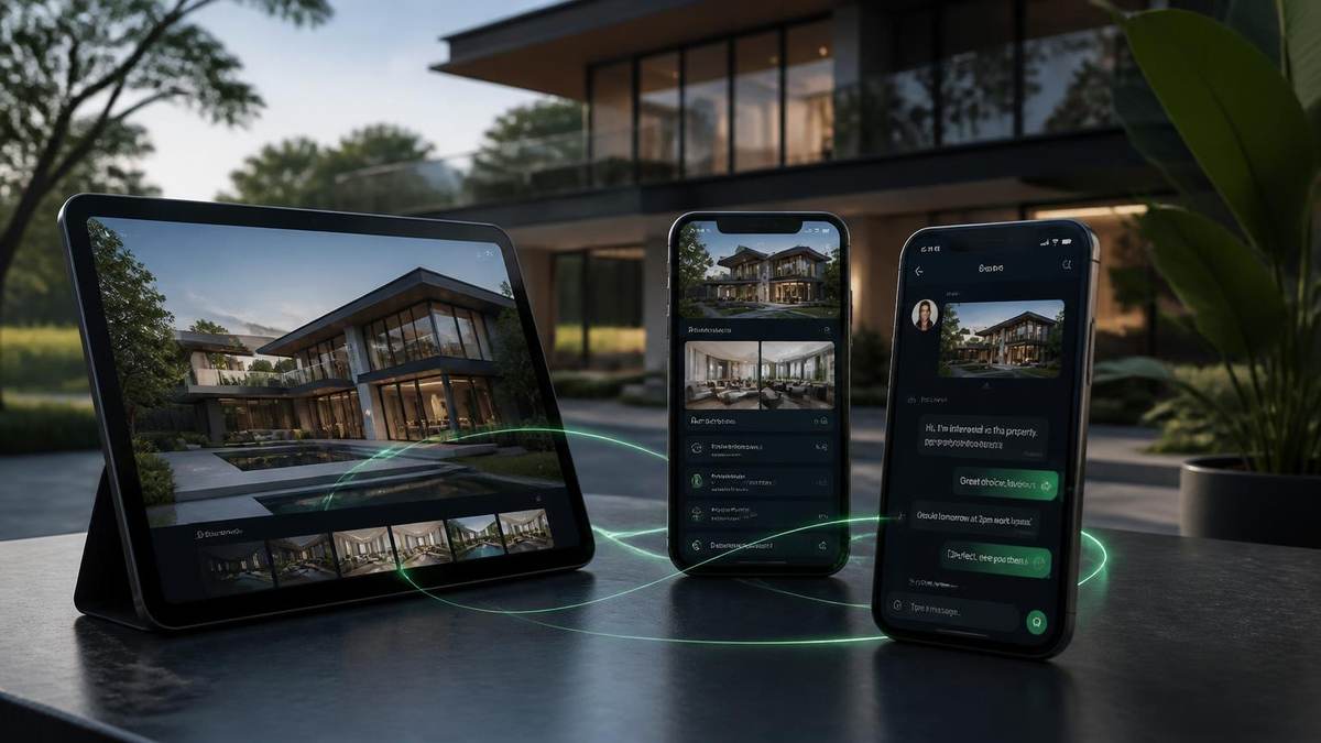 Alur iklan property menuju landing page dan WhatsApp sales
