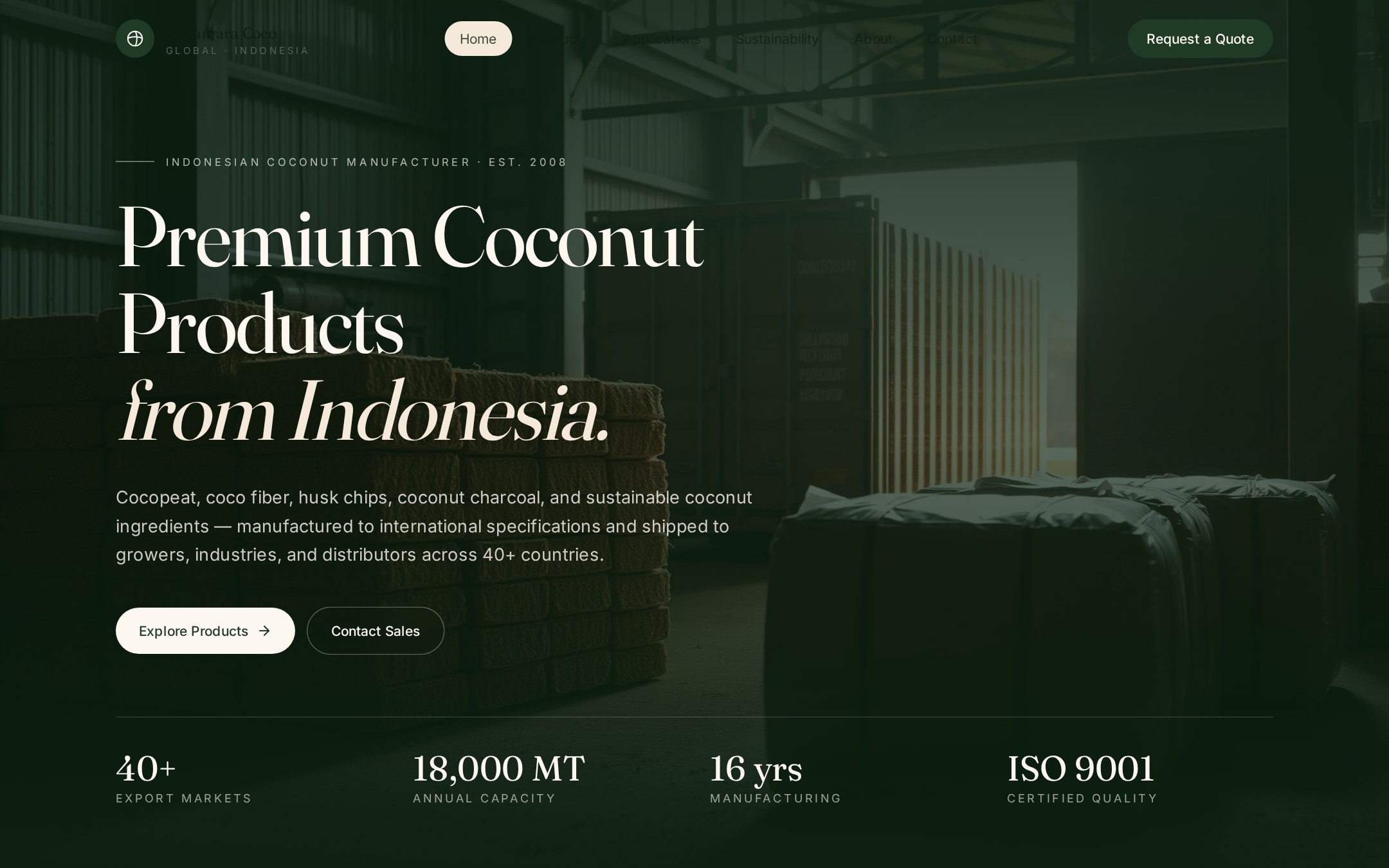 Coco Global — website Eksportir Produk Kelapa oleh ZimenBiz