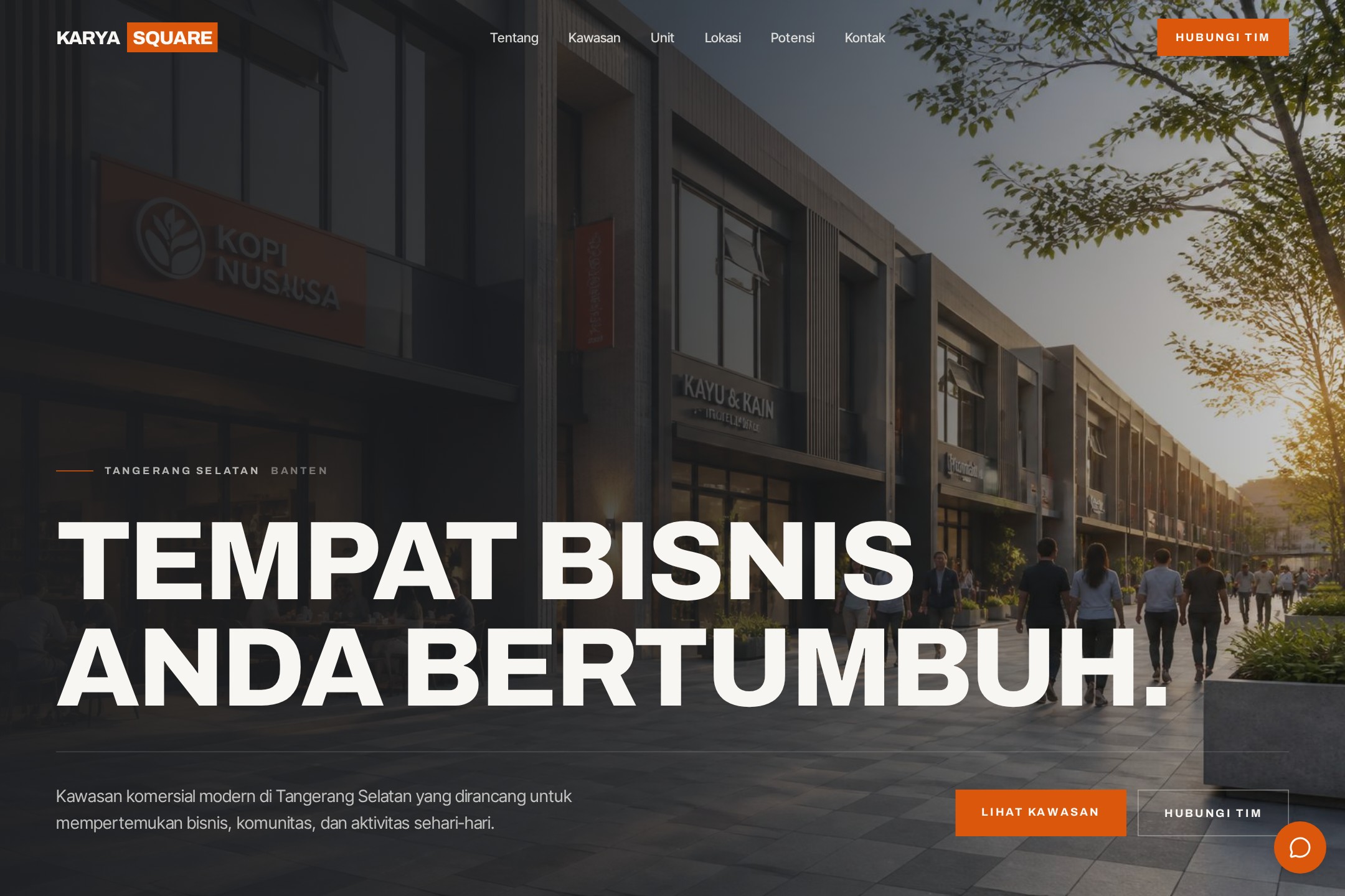 Karya Square — website Kawasan Komersial oleh ZimenBiz
